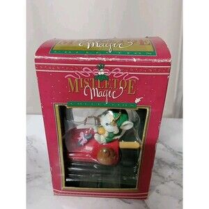 Mistletoe Magic Christmas Ornament Mouse Popsicle Fishing Present Holiday